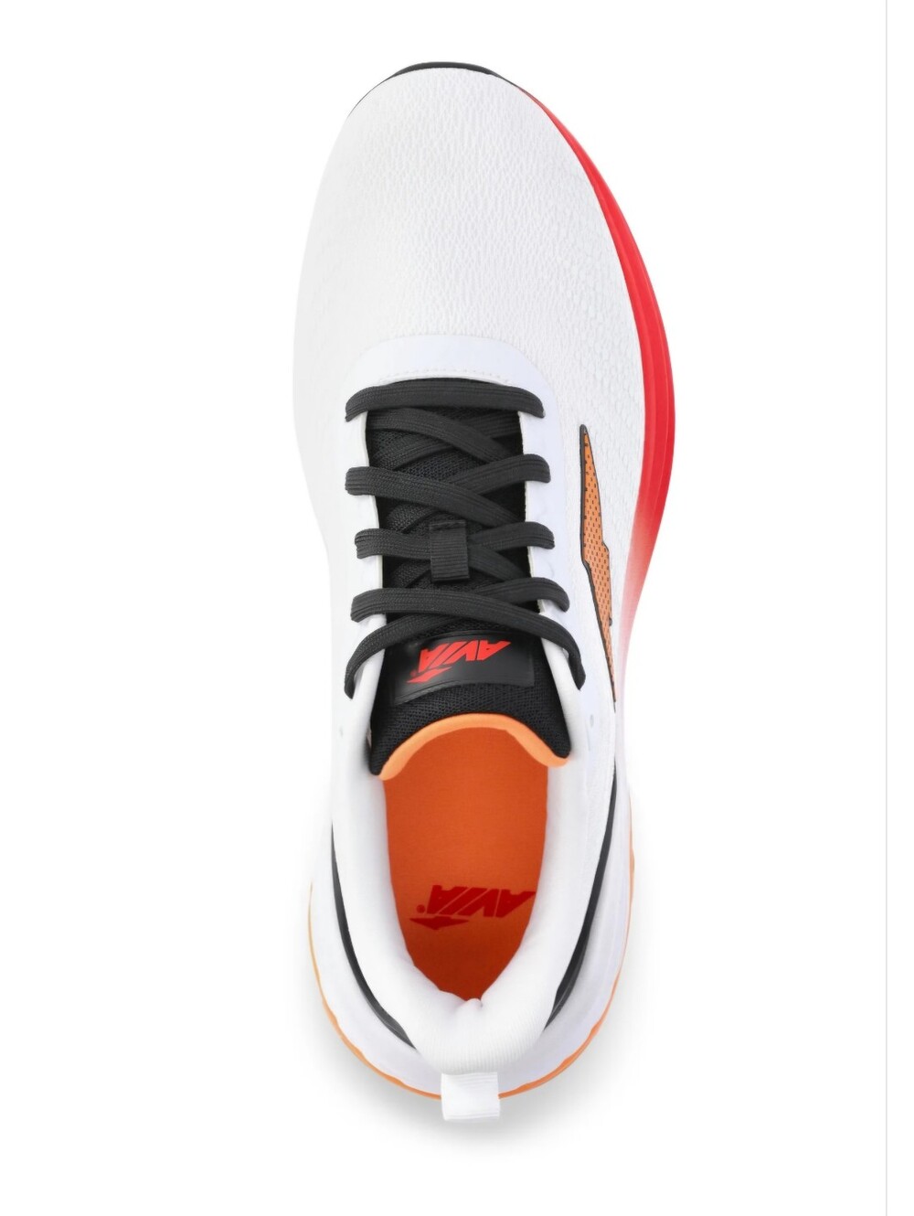 Avia Hypersonic Gel Running Shoes Men’s Size 10.5 White/Black/Orange - Picture 4 of 6